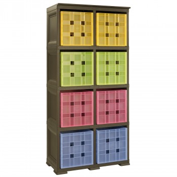 Omnimodus 8 Modular Cubed Box Storage Shelving Unit