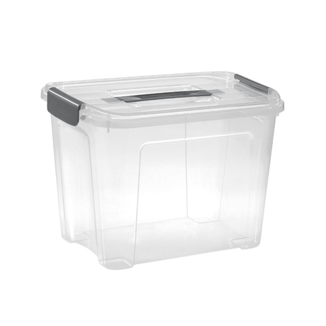 Combi Box with lid with handle and clips | 18 L