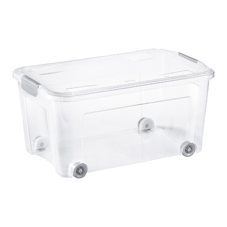 Combi Box with wheels and lid with handles