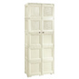 OMNIMODUS CUPBOARD - 5 MODULES WITH 6 SOLID DOORS AND 4 WOVEN LATTICE-STYLE DOORS - 4