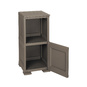 OMNIMODUS FURNITURE UNIT - 1 MODULE WITH WOVEN LATTICE-STYLE DOORS AND 1 SHELVING MODULE - 1