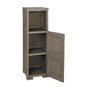 OMNIMODUS FURNITURE UNIT - 2 MODULES WITH WOOD-FINISH DOOR AND 1 SHELVING MODULE - 2