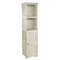 OMNIMODUS FURNITURE UNIT - 2 MODULES WITH WOOD-FINISH DOOR AND 2 SHELVING MODULES - 2
