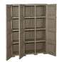 OMNIMODUS CUPBOARD - 3 DOORS, 4 MODULES WITH OPTIONAL SUPPORTS AND WOOD-FINISH DOORS - 1