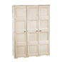 OMNIMODUS CUPBOARD - 3 DOORS, 4 MODULES WITH OPTIONAL SUPPORTS AND WOOD-FINISH DOORS - 2
