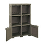 OMNIMODUS - 2 OPEN SHELVES + 1 WITH WOOD FINISH DOORS - 2
