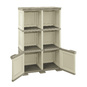 OMNIMODUS - 2 OPEN SHELVES + 1 WITH WOOD FINISH DOORS - 2