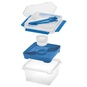 Fresh System Square food Keeper with cutlery holder and sauce container <br/>2,25 L - 2