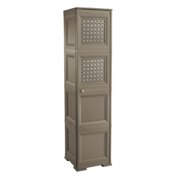 Omnimodus Furniture Unit -  4 Modules (2 Woven Lattice-style Doors + 2 Wood-finish Doors)