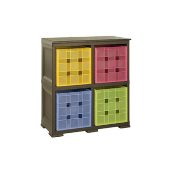 Omnimodus 4 Modular Cubed Box Storage Shelving Unit